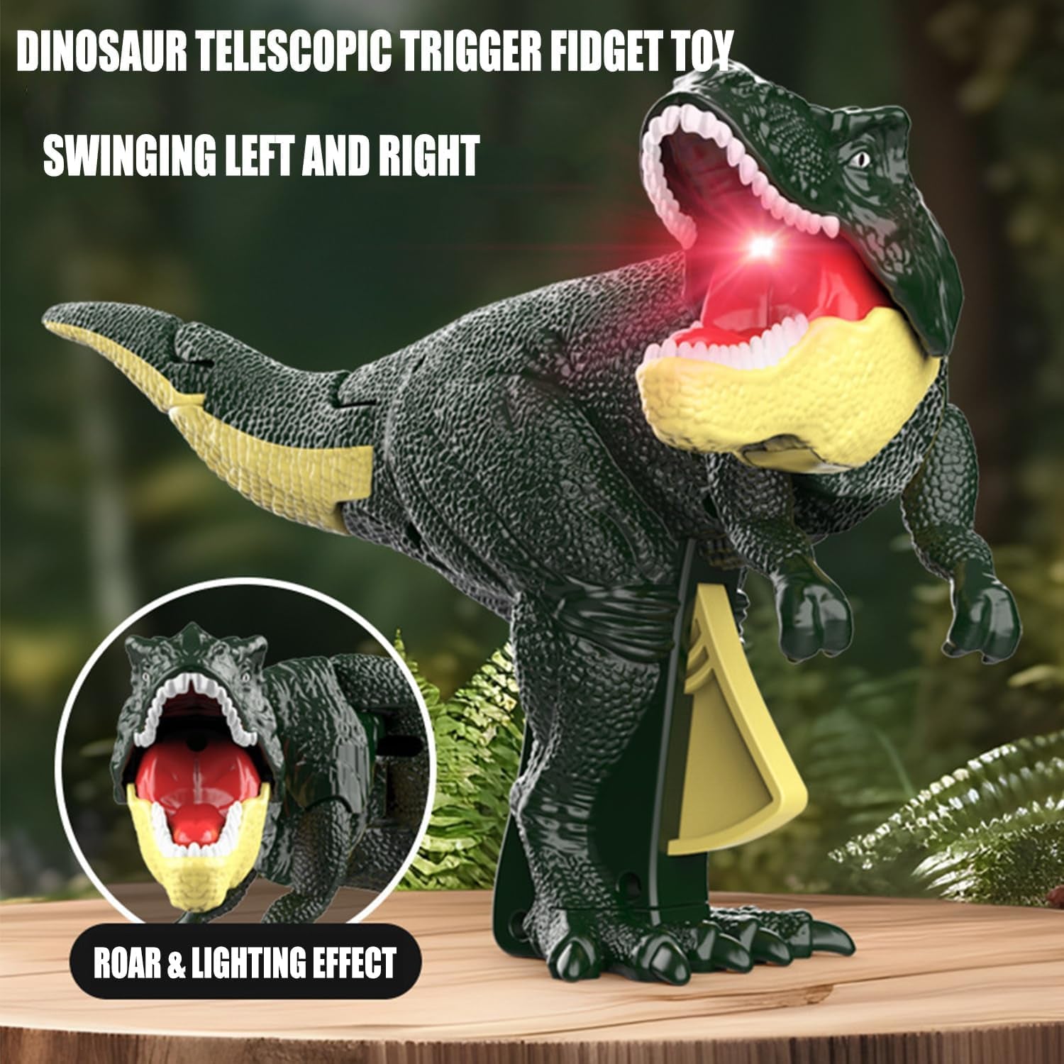 17969 Dinosaur Roaring Toys Trigger, Dinosaurs Toys with Dinosaur Sound Lighting Model Vibrating Head Moving (3 + Years / 1 Pc) 17969 Dinosaur Roaring Toys Trigger, Dinosaurs Toys with Dinosaur Sound Lighting Model Vibrating Head Moving (3 + Years / 1 Pc)